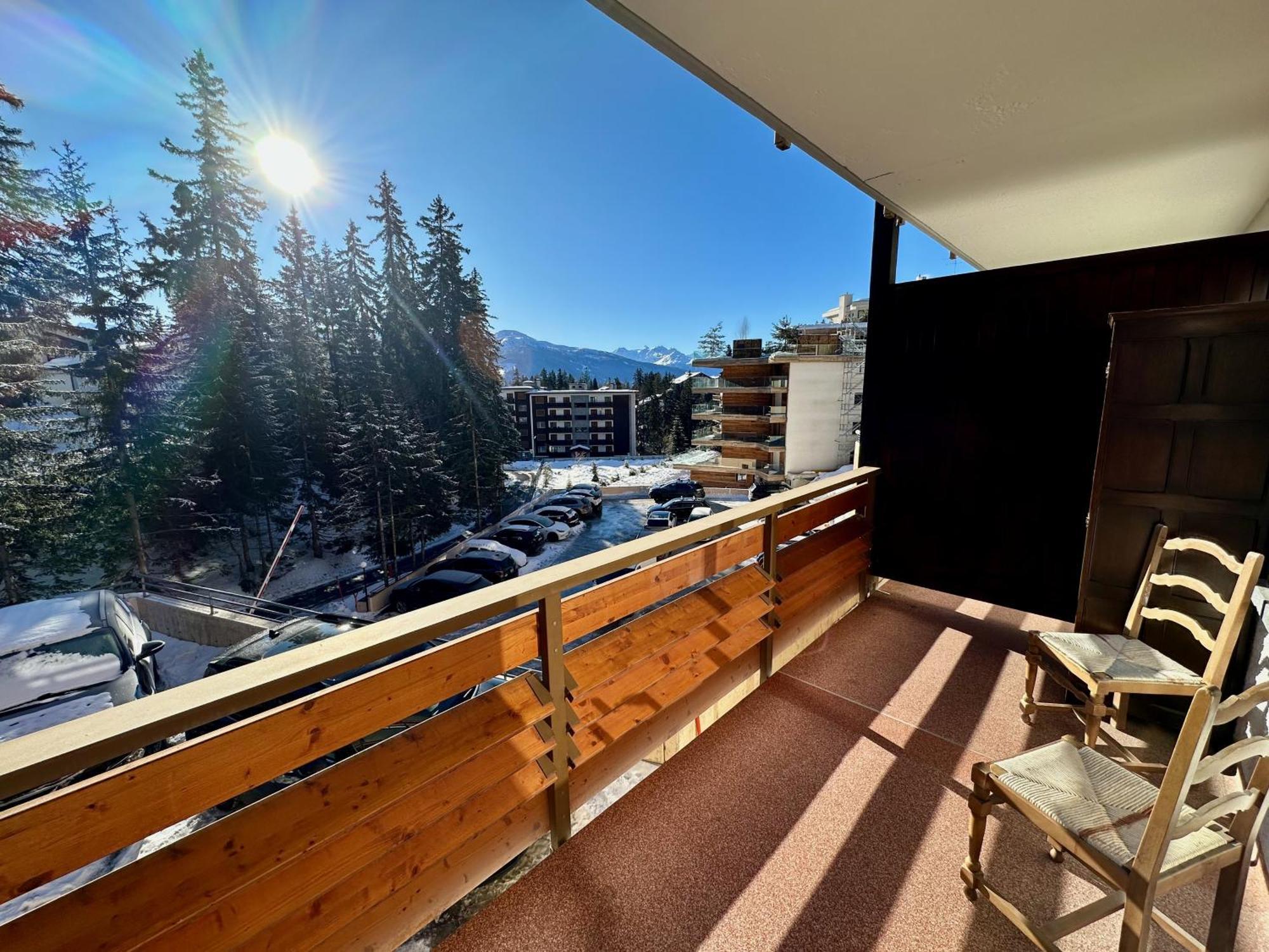 Studio Serenity, 4 Min Walk To Center! Crans-Montana Exteriör bild